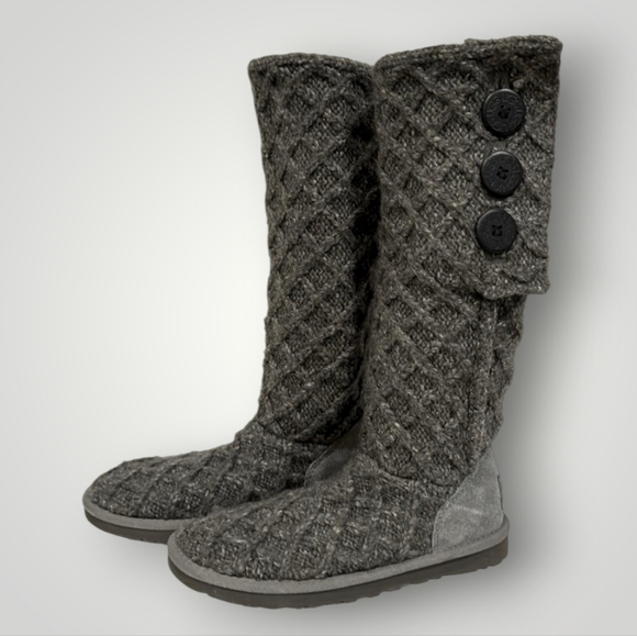 UGG Women’s Lattice Cardy Knit Boots - Picture 2 of 10